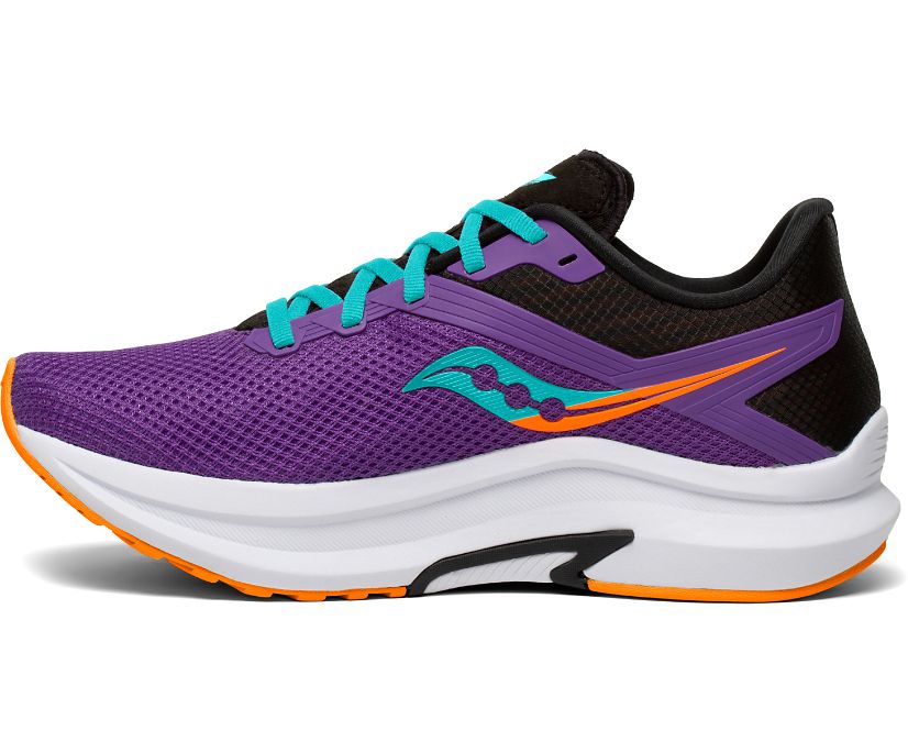 Women's Saucony Axon Running Shoes Purple / Blue | Singapore 082RVDW